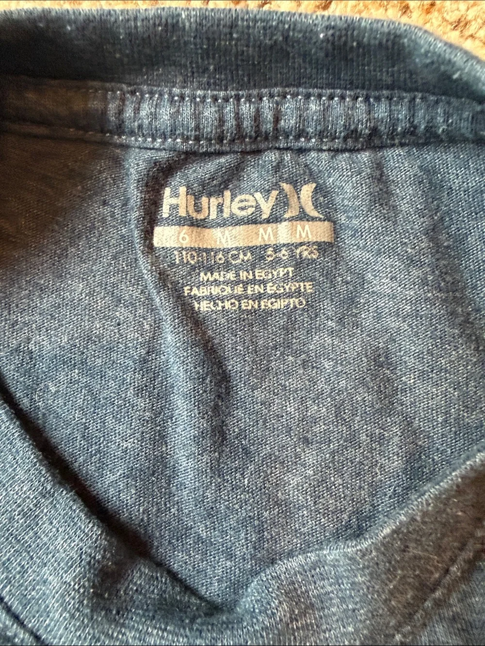 Hurley | Navy Tee with Shark and Palm Graphic
